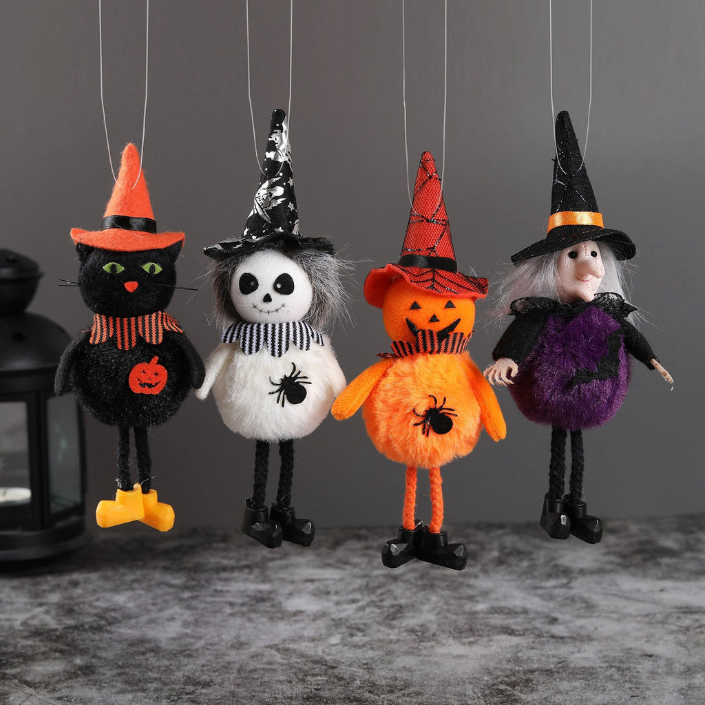 Halloween Pendant Ghost Festival Bar Pumpkin Witch Pendant Broom Ghost House Decoration Props